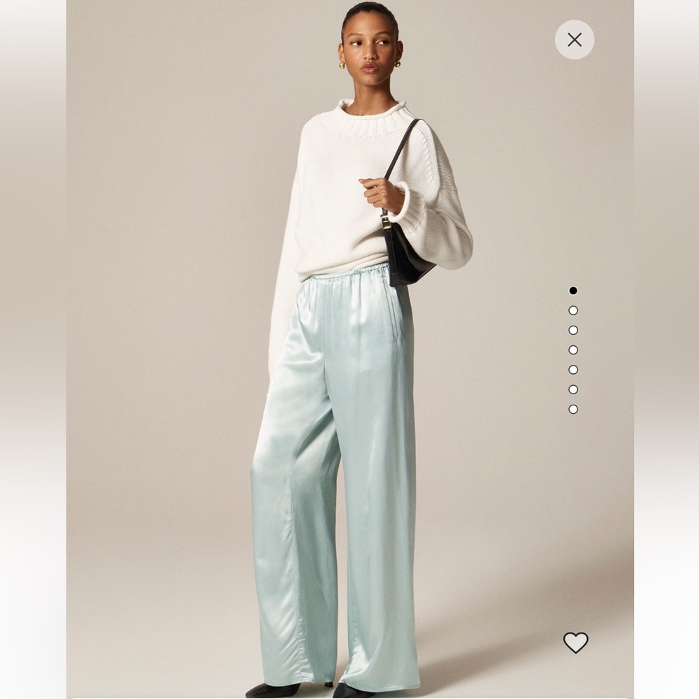 J.Crew cosmo pant in luster charmeuse NWT